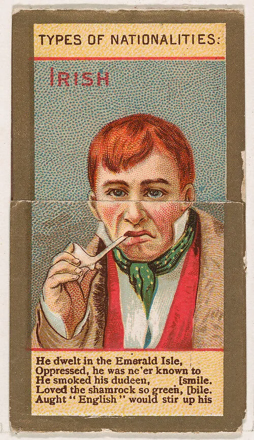 Irish, from Types of Nationalities (N240) issued by Kinney Bros. — Kinney Brothers Tobacco Company