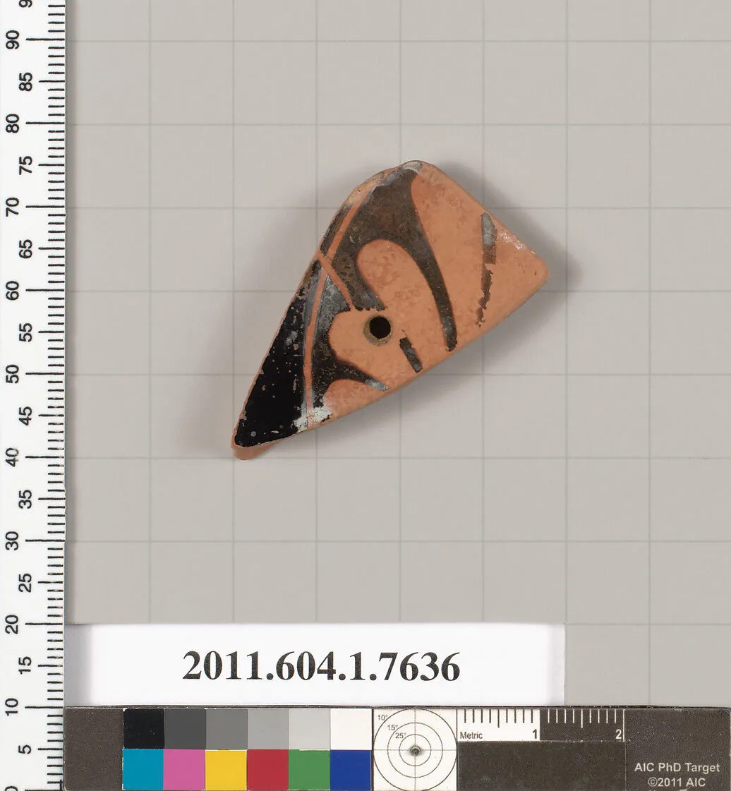 Terracotta fragment of a kylix (drinking cup) — Unknown