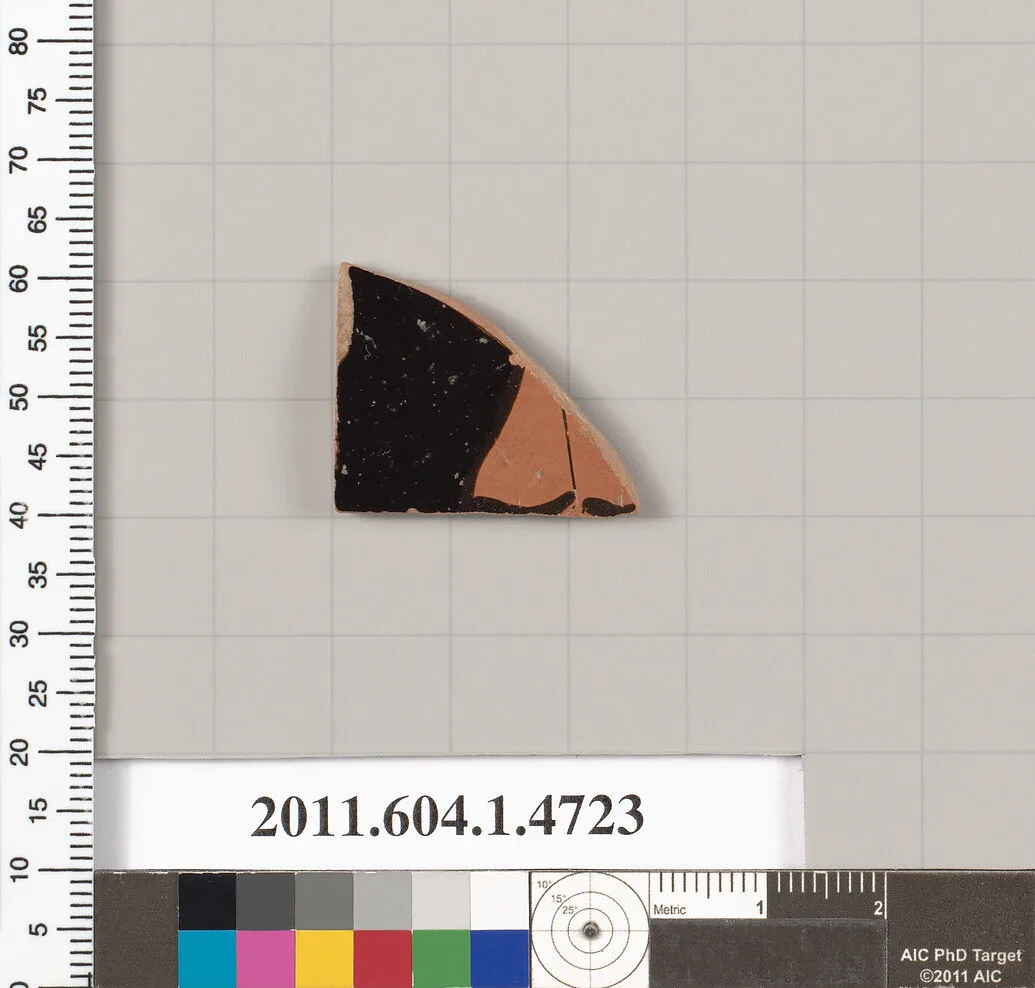 Terracotta fragment of a kylix (drinking cup) — Unknown