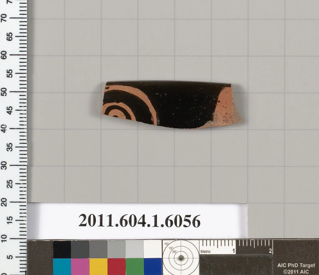 Terracotta fragment of a kylix (drinking cup) — Unknown
