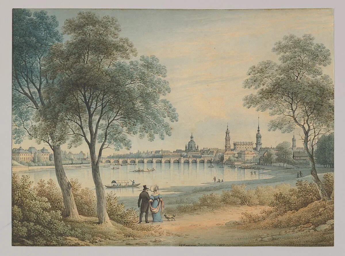 View of Dresden from the West — Christian Gottlob Hammer