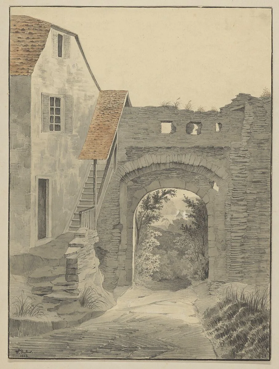 Entryway to Schloss Epstein — W. Becker