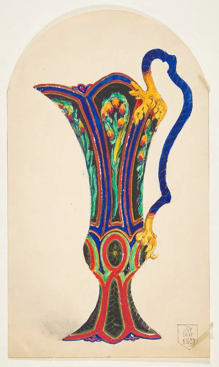 Design for a Pitcher — Anonymous, French, 19th century