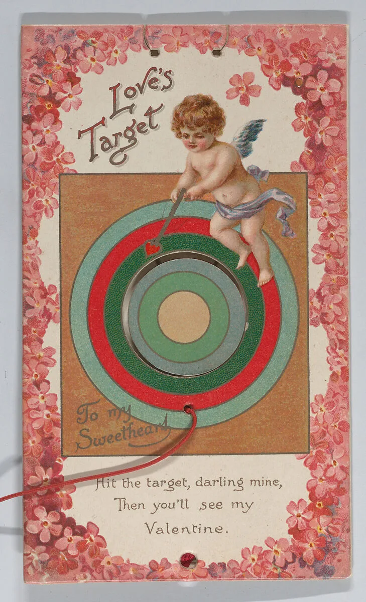 Valentine - Mechanical - Cupid and Target — Anonymous, British, 19th century