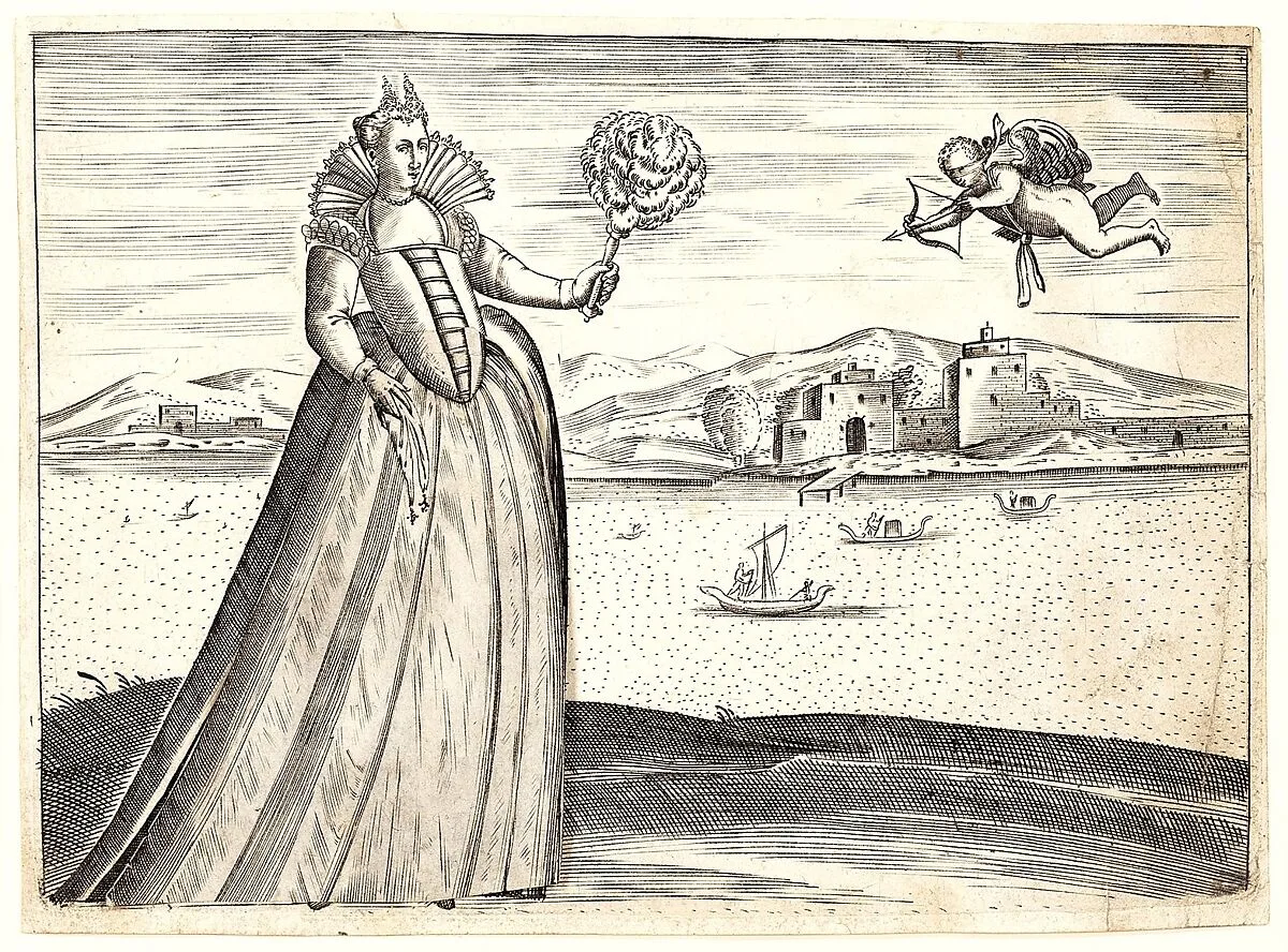 Courtesan and the blind cupid — Pietro Bertelli