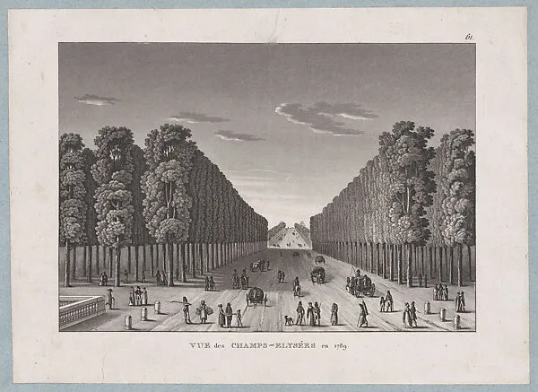 View of the Champs-Elysées in 1789 — Anonymous