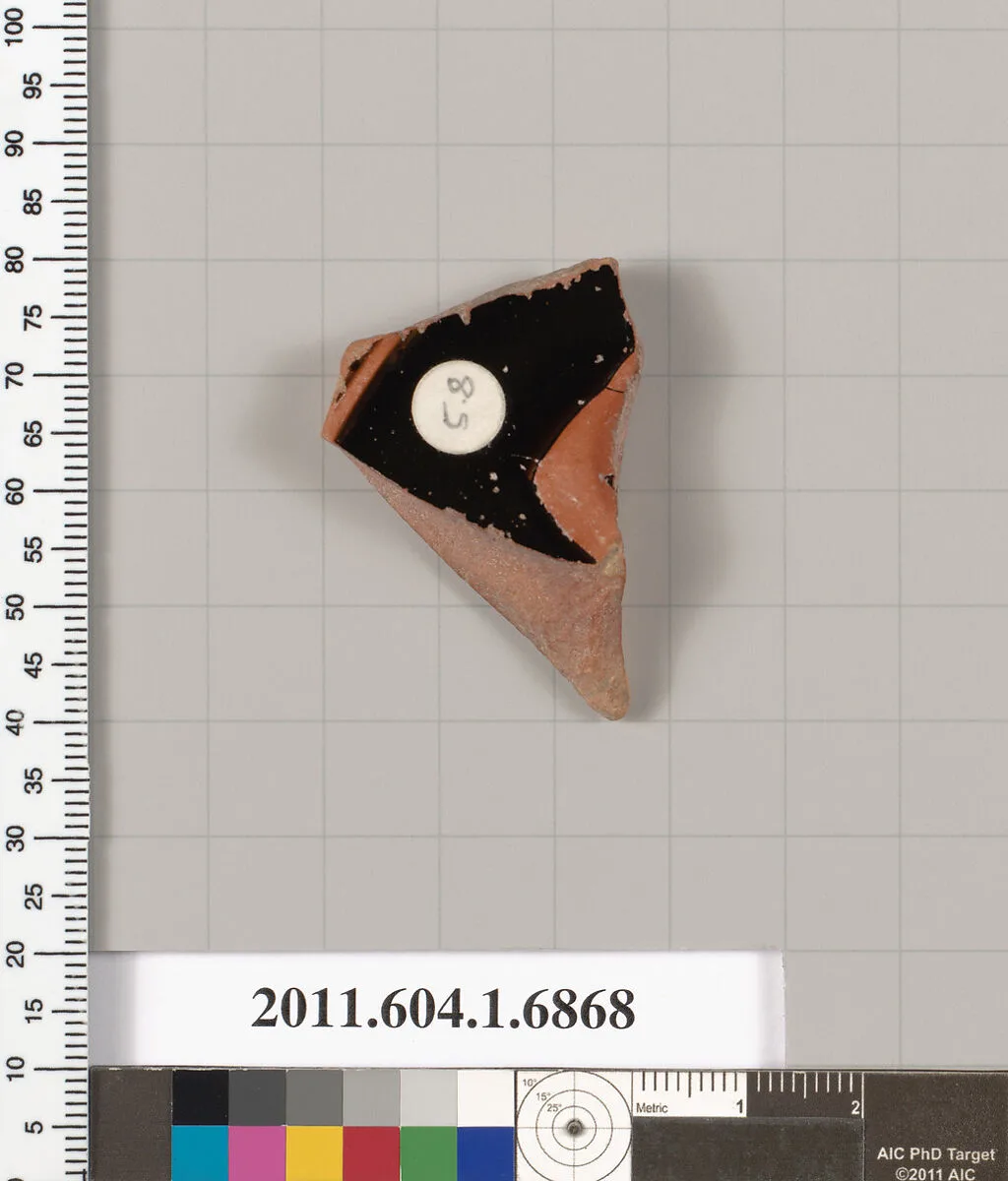 Terracotta fragment of a kylix (drinking cup) — Unknown