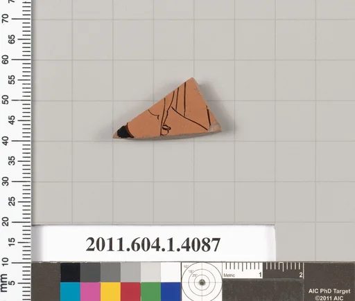 Terracotta fragment of a kylix (drinking cup)