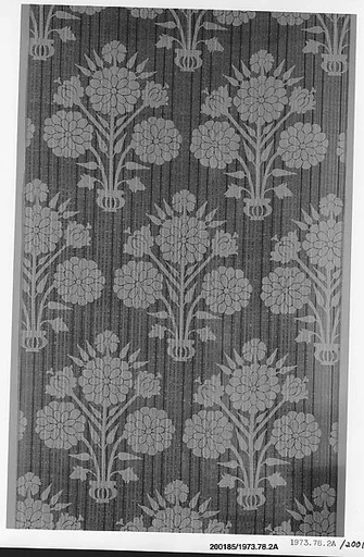 Dahlias on Siamese Brocade