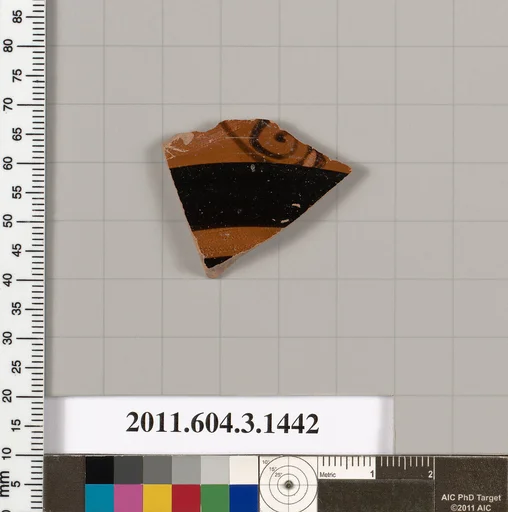 Terracotta fragment of a skyphos (deep drinking cup)