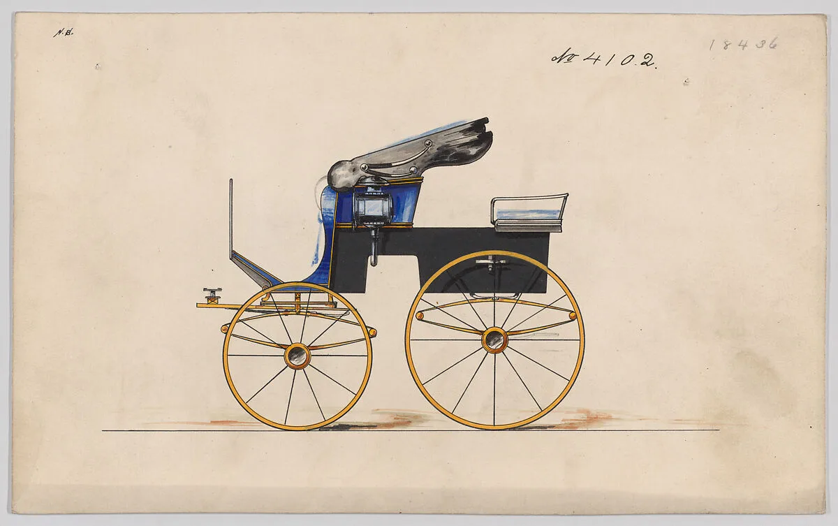 Design for Stanhope Phaeton, no. 4102 — Brewster & Co.|Herman Stahmer