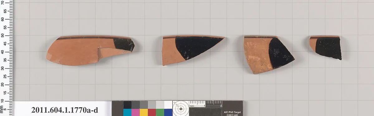 Terracotta rim fragments of kylikes(drinking cups) — Unknown