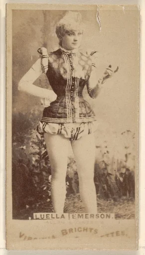 Luella Emerson, from the Actors and Actresses series (N45, Type 1) for Virginia Brights Cigarettes