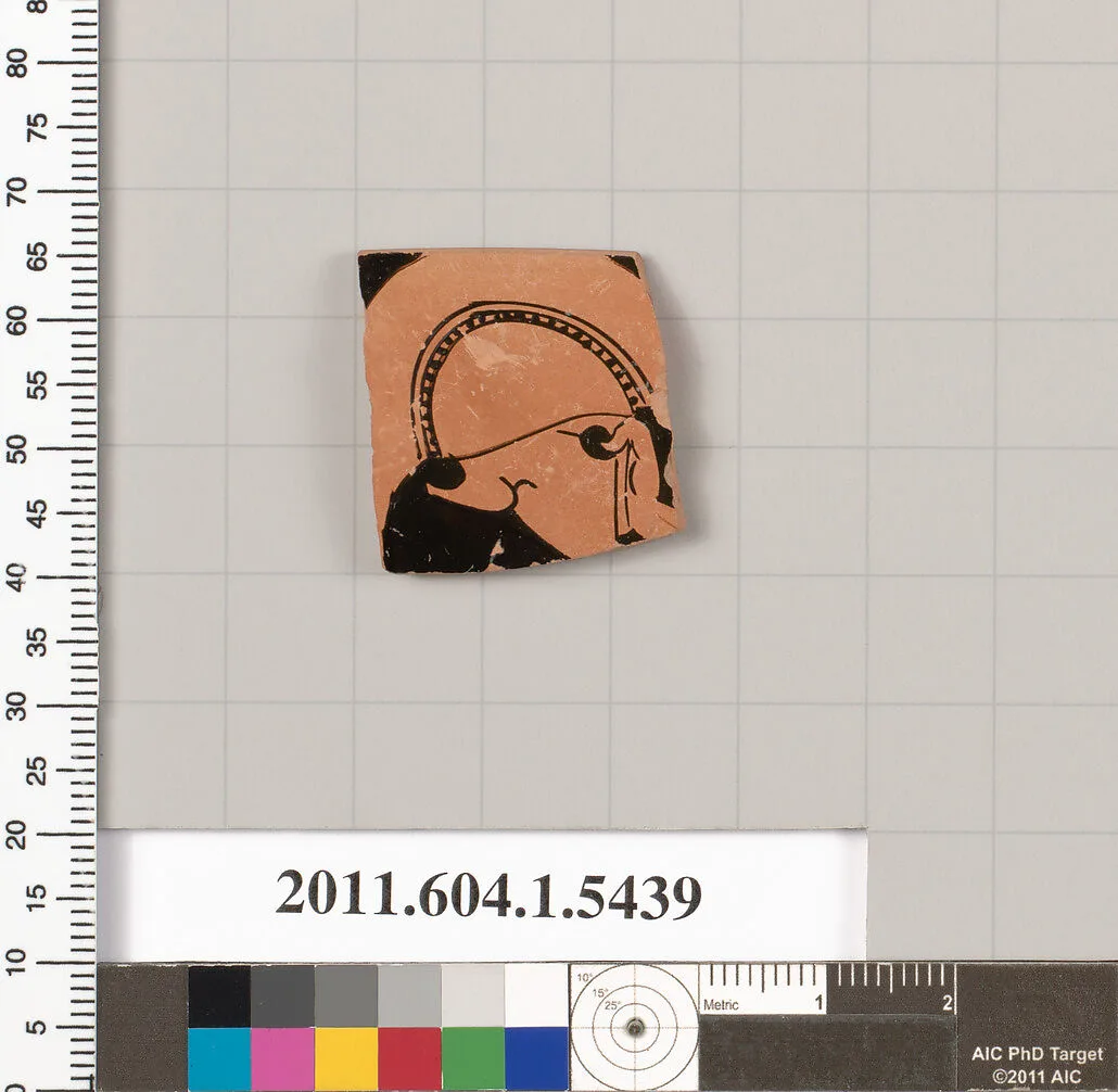 Terracotta rim fragment of a kylix (drinking cup) — Unknown