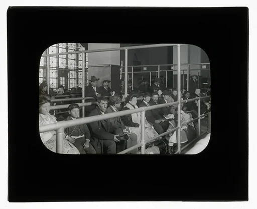 [Social Documentary Lantern Slide of New York]