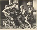 The Music Lesson — Thomas Hart Benton