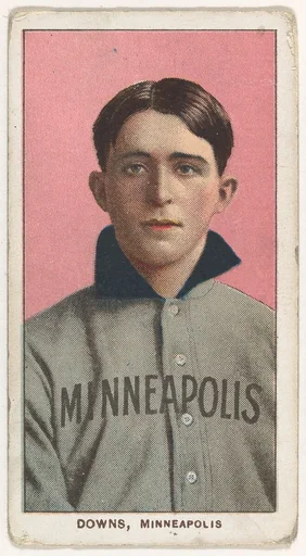 Downs, Minneapolis, American Association, from the White Border series (T206) for the American Tobacco Company