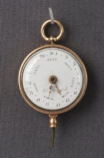 Calendar key for a watch