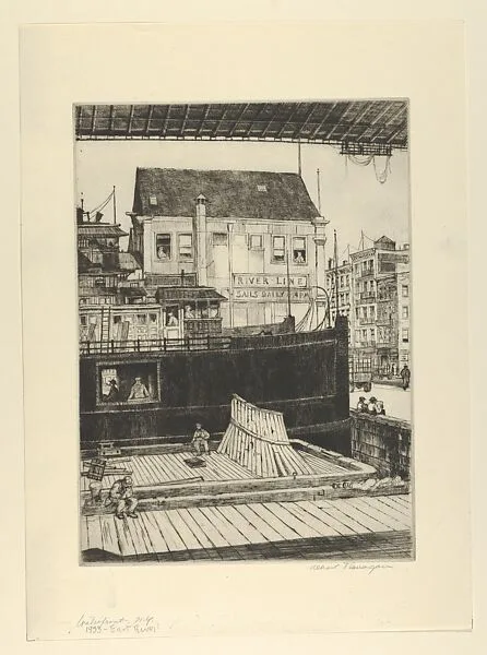 Waterfront, New York (East River) — Albert E. Flanagan
