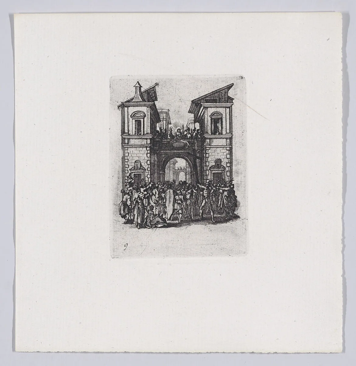 Reverse Copy of La Présentation au Peuple (The Presentation to the People), from La Petite Passion (The Little Passion) — Anonymous|Jacques Callot