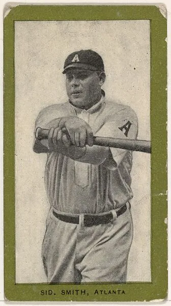 Sidney Smith, Atlanta, from the Baseball Players (Green Borders) series (T211) issued by Red Sun Cigarettes — Red Sun Cigarettes