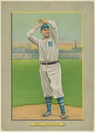 George Bell, Pitcher, Brooklyn Dodgers (National League), from Turkey Red Cabinets (T3)