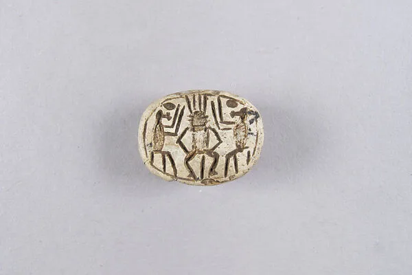 Scarab with Baboons Adoring Bes — Unknown