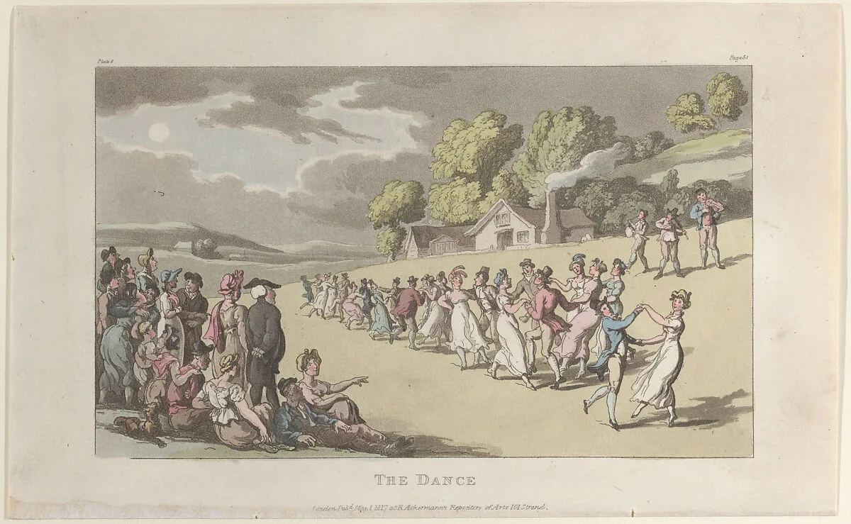 The Dance, from "The Vicar of Wakefield" — William Clowes|Thomas Rowlandson|Oliver Goldsmith|Rudolph Ackermann, London