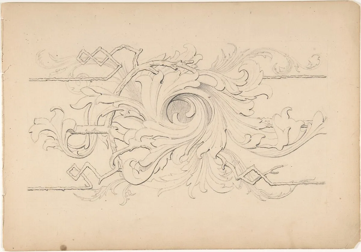 Designs for borders and corners, acanthus — Robert William Hume