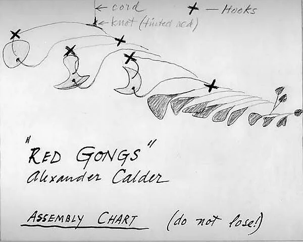 Red Gongs (assembly directions) — Alexander Calder