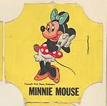 Minnie Mouse, from the Disney Cartoon Characters bread end labels series (D290-6) — Walt Disney Productions
