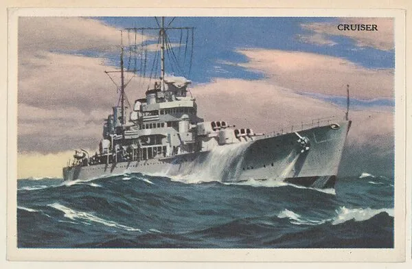 Cruiser, bakery card from the National Defense series (D59), issued by Bell Bakeries, Inc. — Bell Bakeries, Inc.