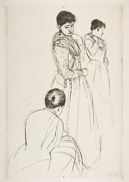 The Fitting — Mary Cassatt