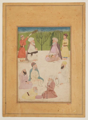 Portrait of Mian Mir and Mulla Shah