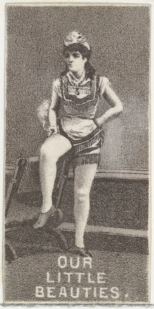 From the Actresses series (N57) promoting Our Little Beauties Cigarettes for Allen & Ginter brand tobacco products — Allen & Ginter|A. Hoen & Co.