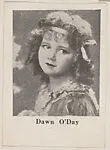 Dawn O'Day, Actress trade card (W500) — Unknown
