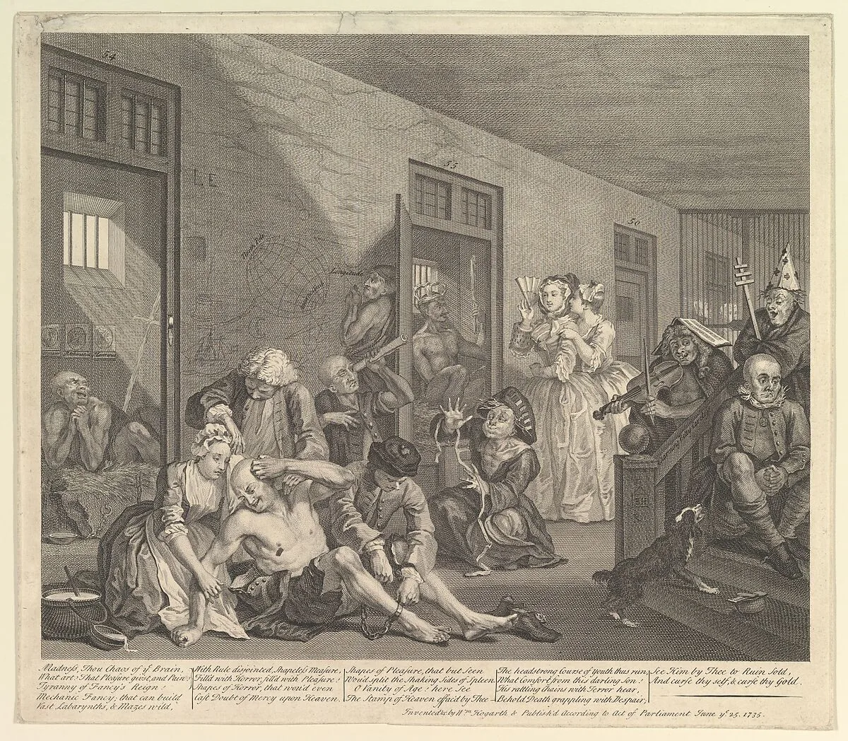 A Rake's Progress, Plate 8 — William Hogarth|Dr. John Hoadley