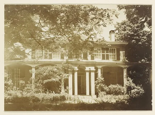 [Victorian Architecture: Two Story House with Squared and Paired Columns]