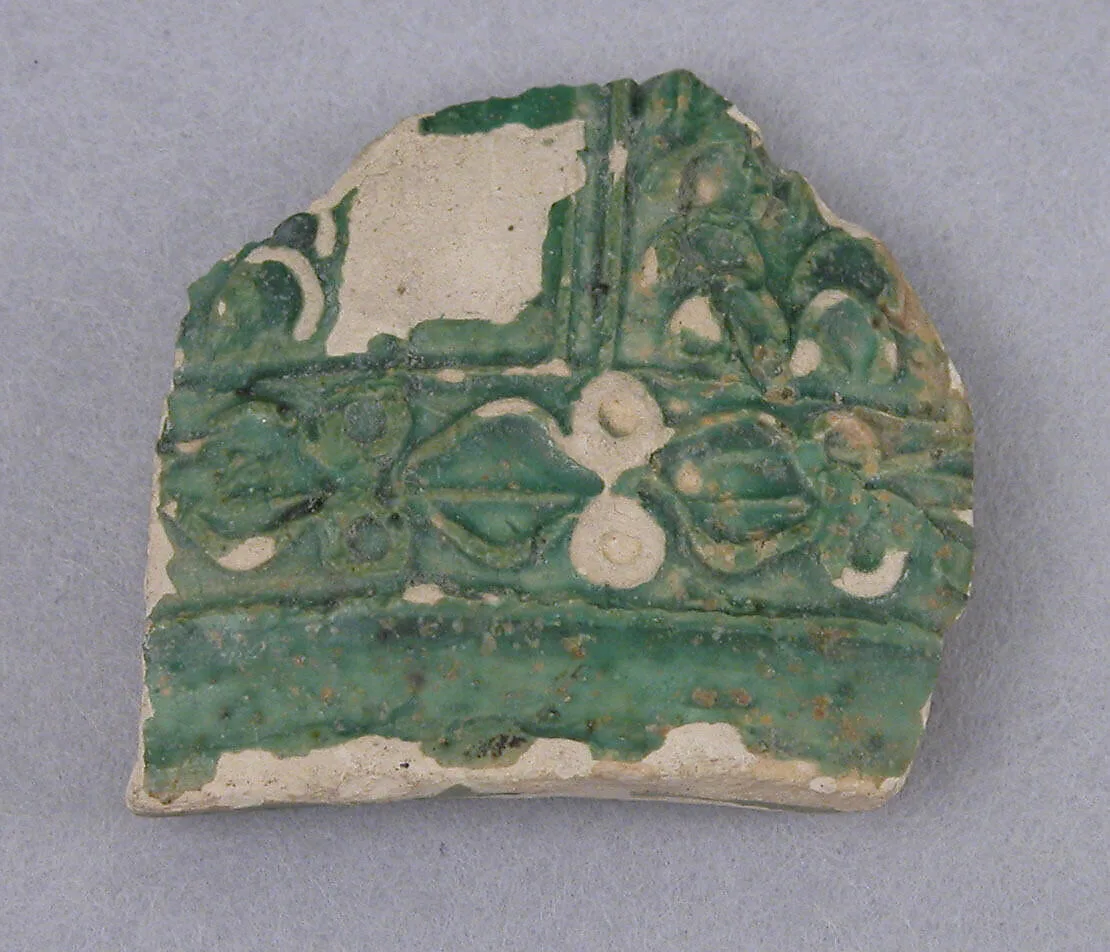 Fragments of Molded Glazed Ceramics — Unknown