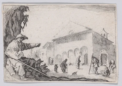 Reverse Copy of L'Hospice (The Almshouse), from "Les Caprices" Series A, The Florence Set