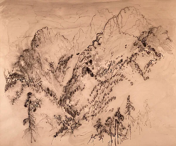 Cascade Mountain Landscape — Kenneth Callahan