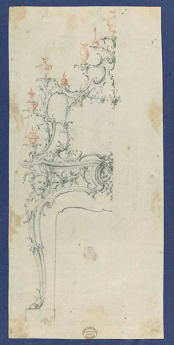Chimneypiece, in Chippendale Drawings, Vol. I — Thomas Chippendale