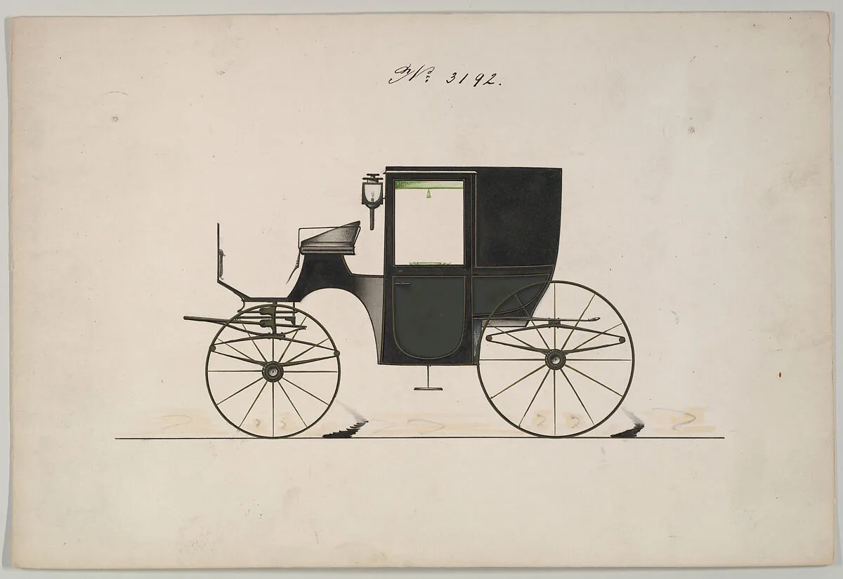 Design for Brougham, no. 3192 — Brewster & Co.