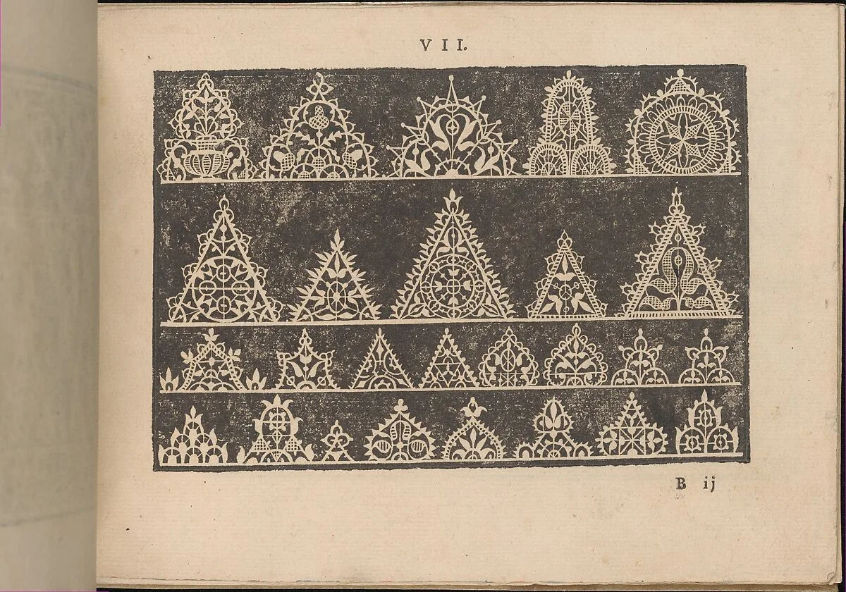 Prima Parte de' Fiori, e Disegni di varie sorti di Ricami Moderni, page 7 (recto) — Giovanni Battista Ciotti|Francesco de' Franceschi