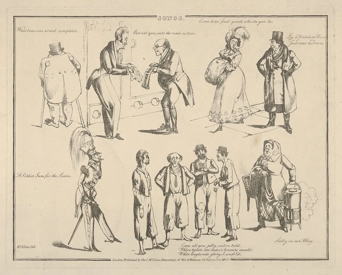 Songs: "What beau was arm'd completer..." — Henry Thomas Alken|Thomas McLean