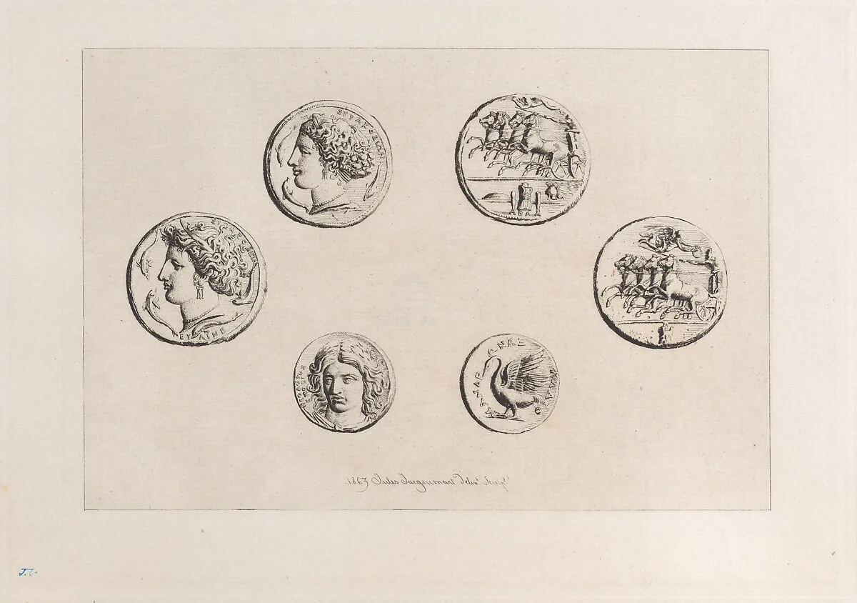 Greek Medals, from "Gazette des Beaux-Arts" — Jules-Ferdinand Jacquemart|Gazette des Beaux-Arts