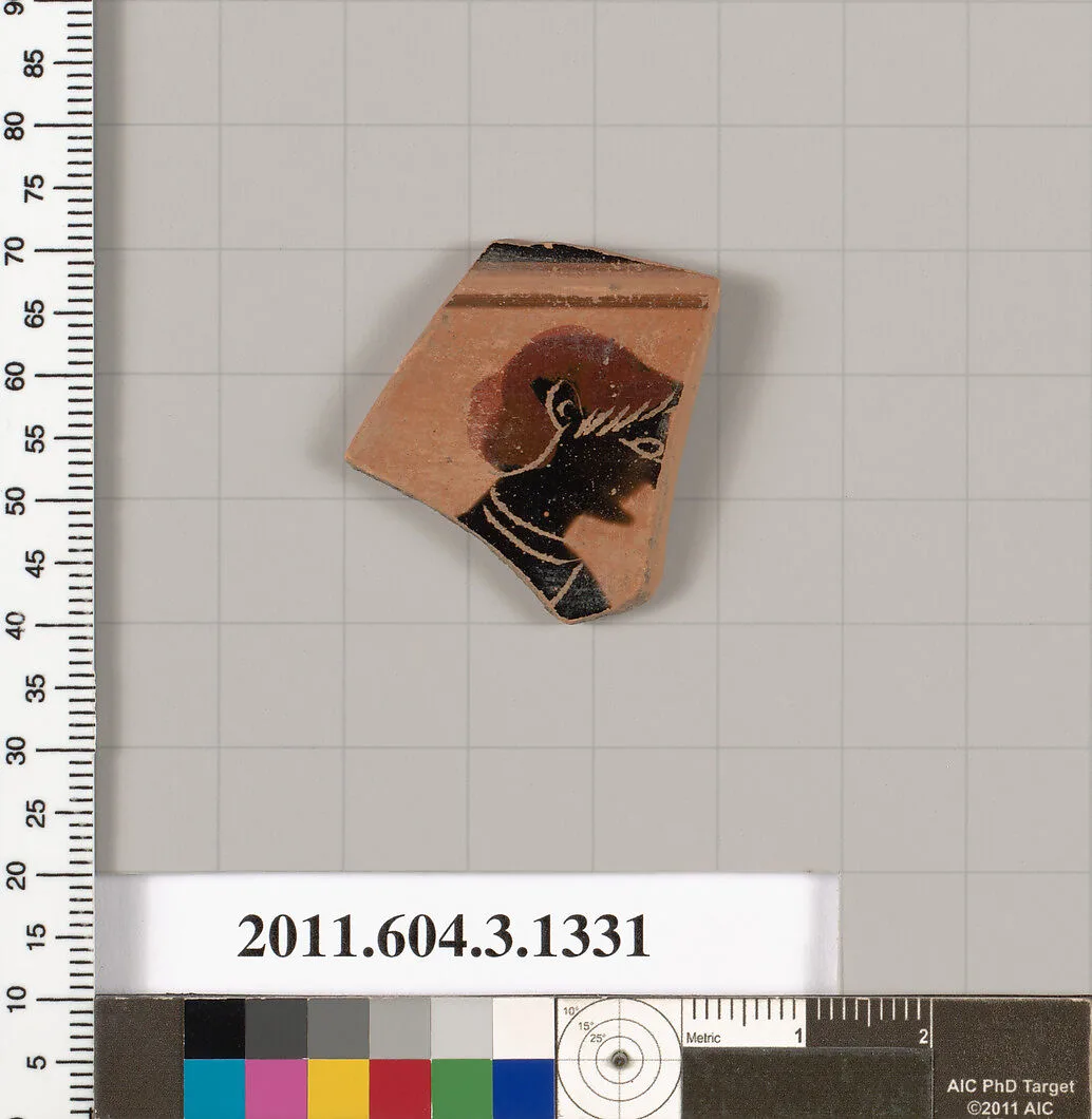 Terracotta fragment of a skyphos (deep drinking cup) — Unknown
