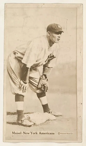 Maisel, New York Americans, from the Famous Baseball Players, Champion Athletes, and Photo Play Stars, issued by Fatima Turkish Blend Cigarettes — Liggett & Myers Tobacco Company