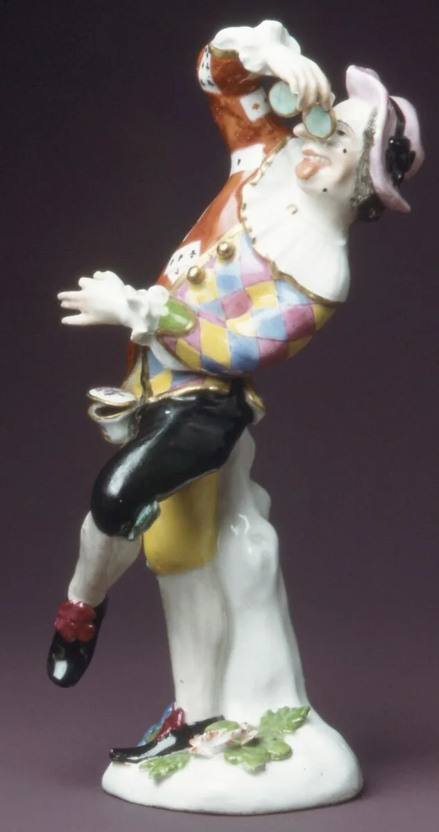 Harlequin with pince-nez — Meissen Manufactory
