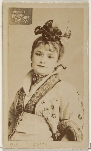 Card 913, Lotta, from the Actors and Actresses series (N45, Type 2) for Virginia Brights Cigarettes